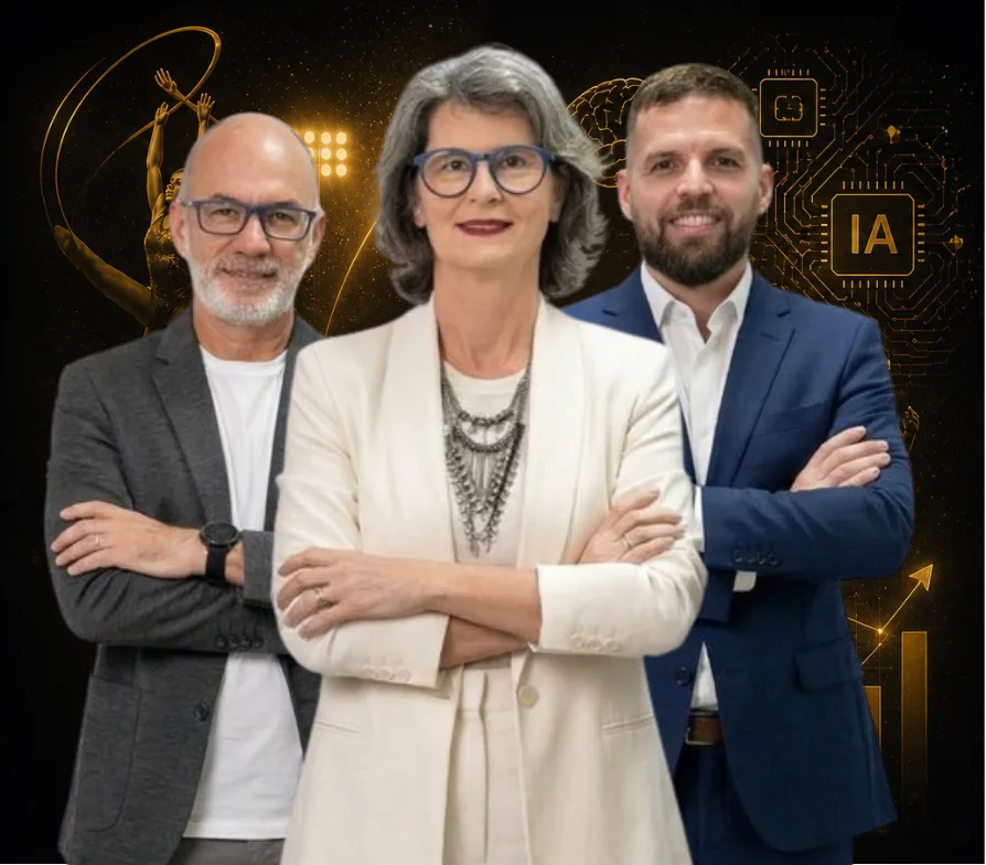 Palestrantes do Elite Mind Experience 2026: Genisson Fonseca, Cláudia Canário e Ícaro Brasil